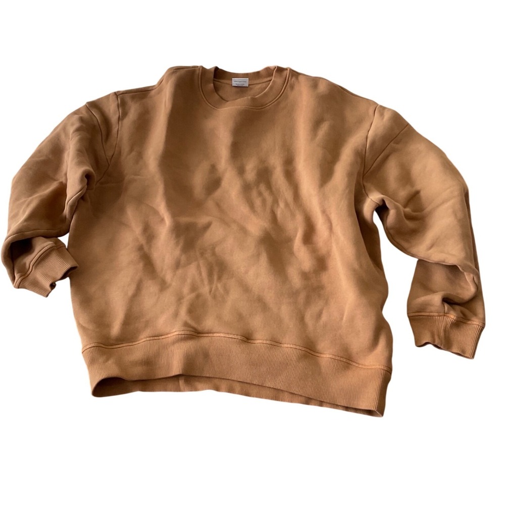 Universal Thread Crewneck Sweatshirt Tan Long Sleeve Casual‎ Pullover Top Women